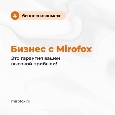 Бизнес с Mirofox - это гарантия вашей высокой прибыли! 
