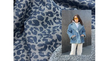 Дубленка Mirofox коллекции JEANS-CLOUD / Jeans Jaguar / цвет - Сине-голубой