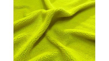 Толстовочная ткань Mirofox коллекции CLOUD  LOW / цвет -  Acid yellow