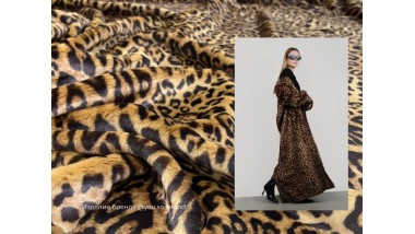 Пальтовый эко-мех Mirofox коллекции EKZO / Wild cat / цвет - Gold Dubai