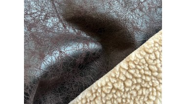 Дубленка Mirofox коллекции Cloud Prime / Pool Up - Dark Brown / цвет - Beige