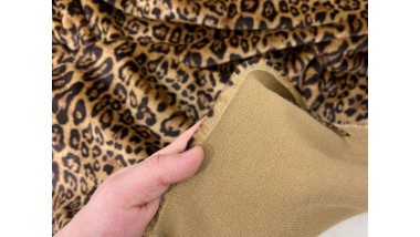 Двусторонняя пальтовая ткань Mirofox коллекции WILDCAT / цвет - Gold Dubai