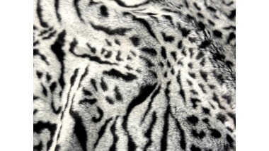 Пальтовый эко-мех Mirofox коллекции EKZO / Wild cat - Senegale / цвет - Серый туман