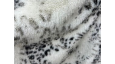 Искусственный мех MIROFOX / коллекция EKZO / цвет — Frosted Leopard (Снежный барс)