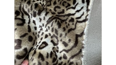 Искусственный мех MIROFOX / коллекция EKZO / цвет — Marble Ocelot (Мраморная дикая кошка)