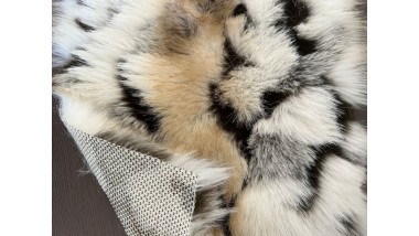 Экомех MIROFOX / коллекция FOXY / Арктический мраморный лис / цвет — Мрамор-фрост