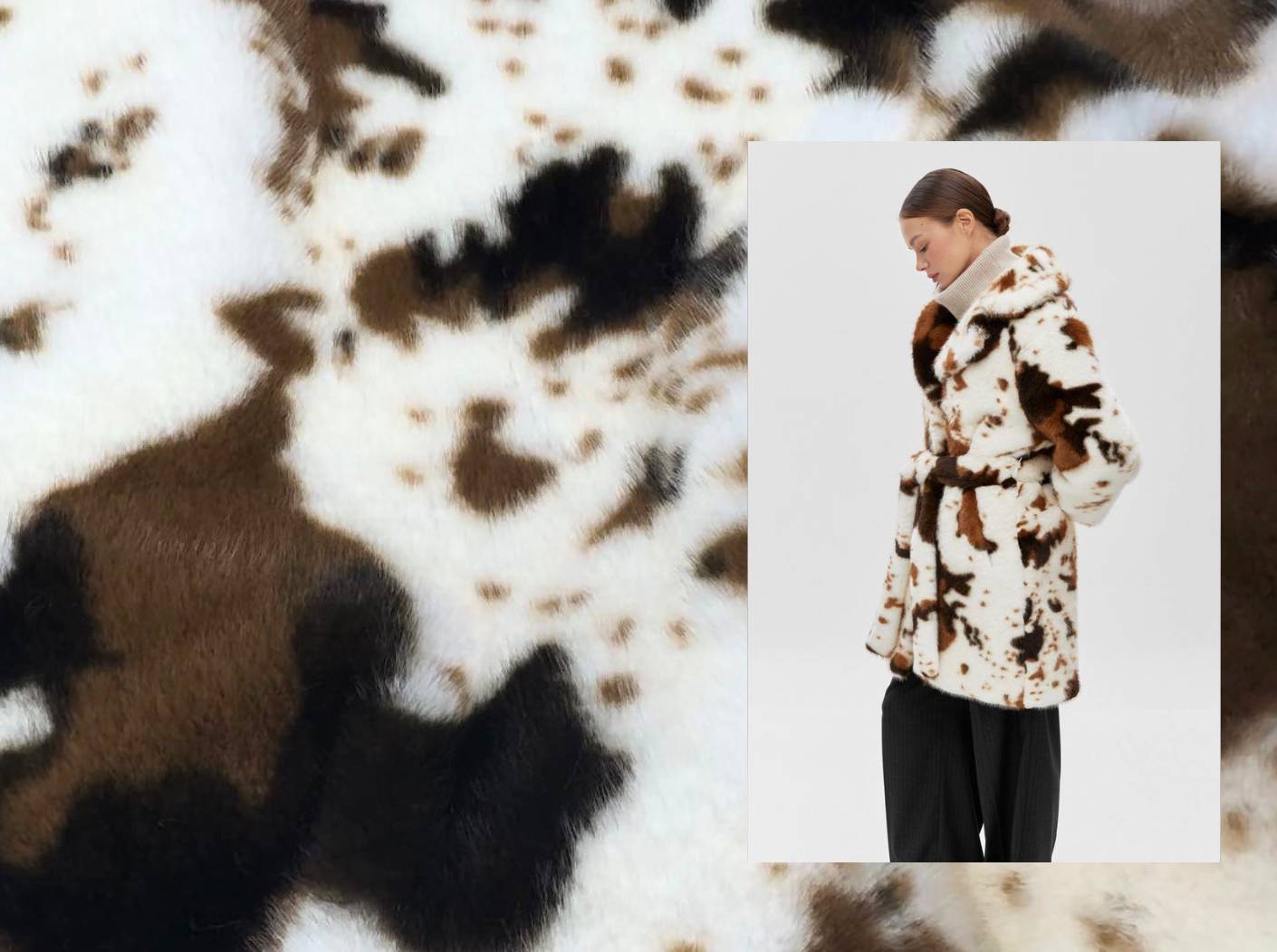 Искусственный мех MIROFOX / коллекция ALPEN / цвет — Brownie Mix (брауни-микс)