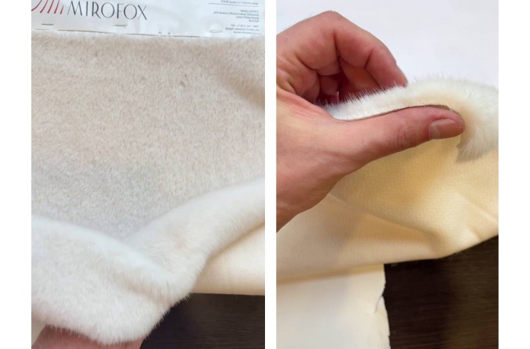 Искусственный мех MIROFOX под норку/ коллекция CANADA RENEWAL / Цвет — French Vanilla