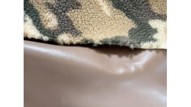 Эко-Шерпа Mirofox коллекции Military с основой экокожа / цвет базы - SAND