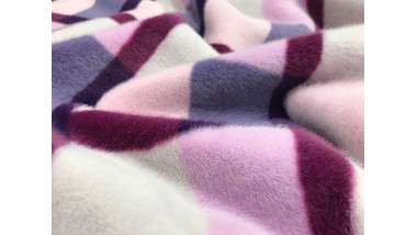 Пальтовая ткань Mirofox коллекции SCOTLAND, с основой под велюр / цвет базы Лилово-лавандовый