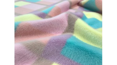 Пальтовая ткань Mirofox коллекции SCOTLAND, с основой под велюр / цвет базы - Букет Орхидей